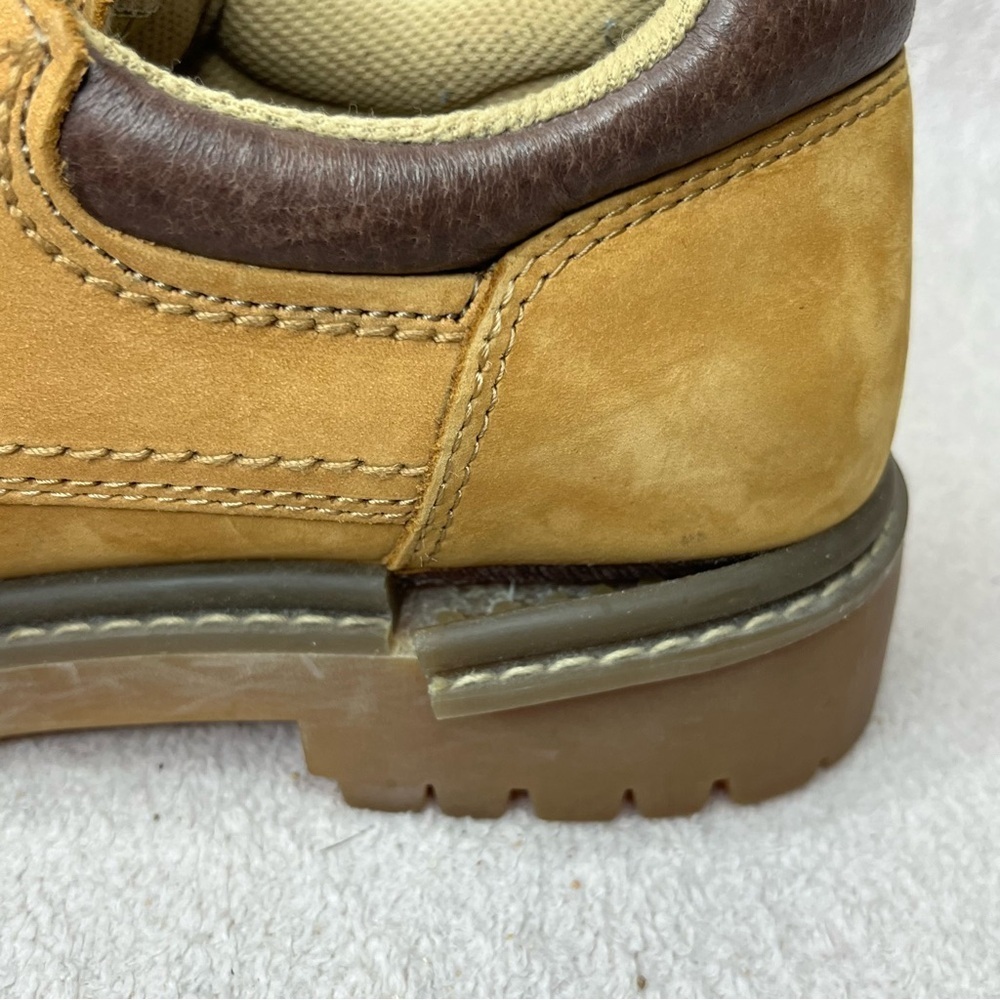 Vintage Bass Waterproof Leather Lug Sole Oxford Shoes-Women’s 9-Tan-Brown-y2k - Picture 5 of 11